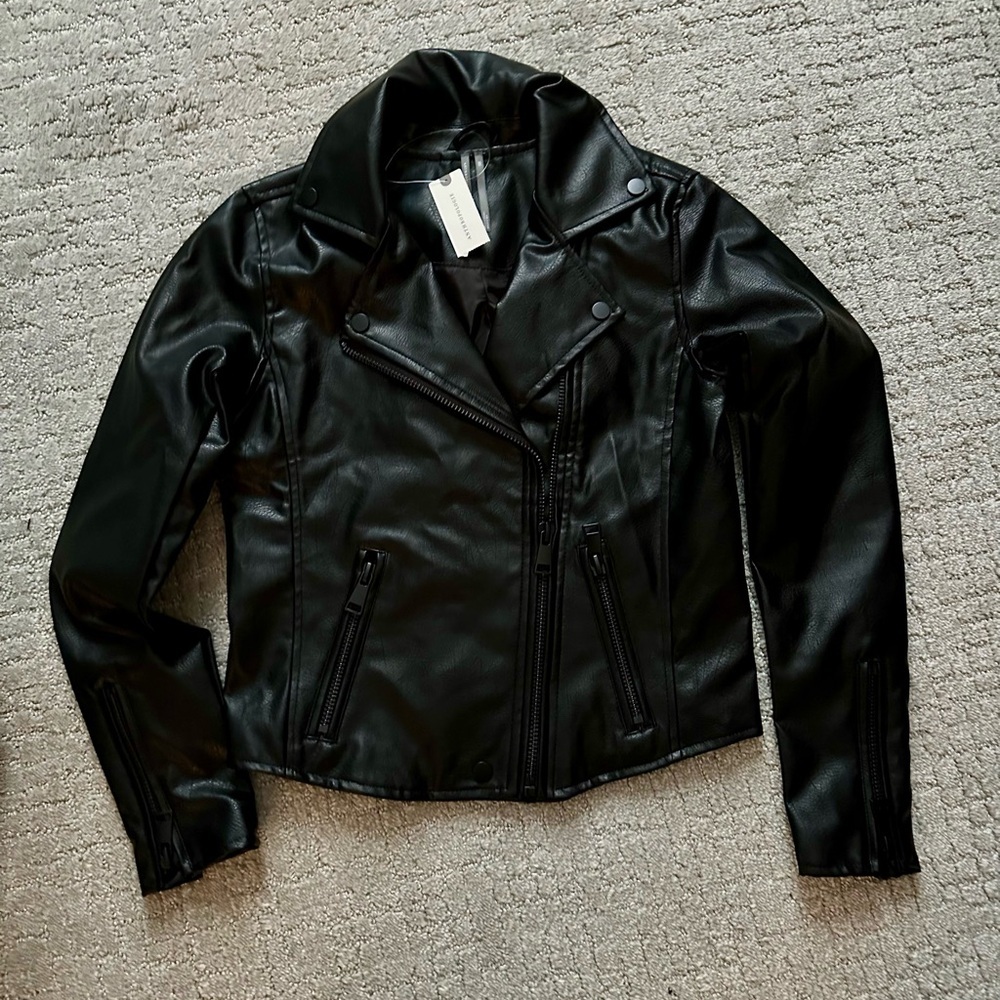 Anthropologie The Saige Faux Leather Jacket, XXS NWT - Picture 6 of 6